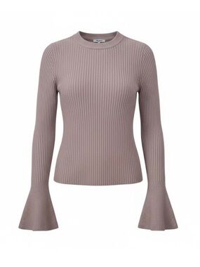 Madewell Bell Sleeve Wool Ribbed Sweater Large